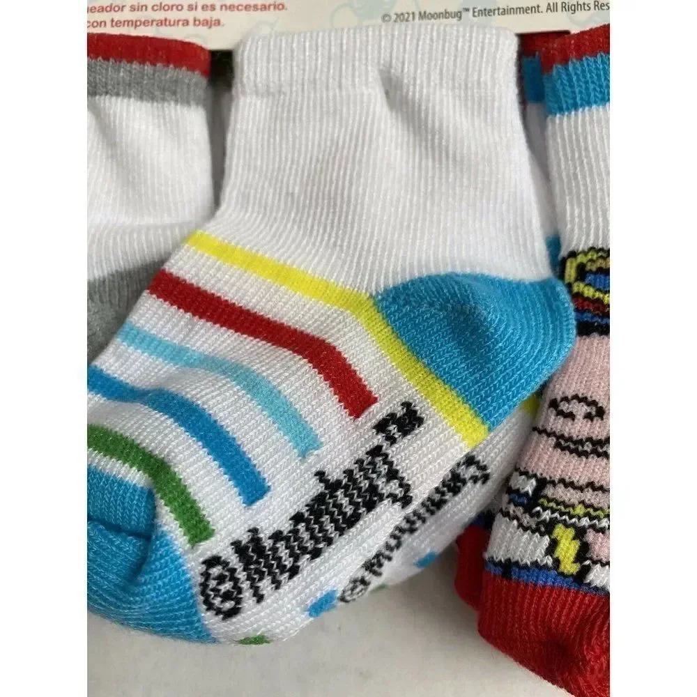Cocomelon Toddlers Socks‎ 10 Pk Fits Size 4-7 Unisex Moonbug JJ TomTom YoYo New